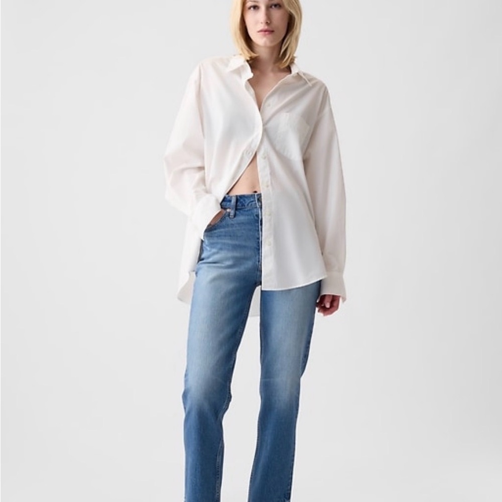 Gap Cheeky Straight High Rise in Light Indigo